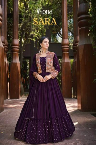 Sara By Fiona Designer Partywear Gown With Koti Collection